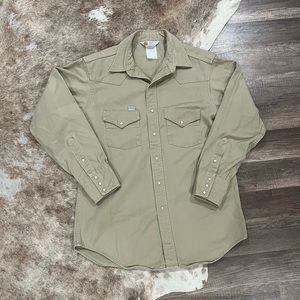 Vintage Carhartt Pearl Snap Western Shirt Size XL